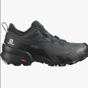 Salomon Cross Hile GTX Black Athletic Shoes with Quick-Lace System